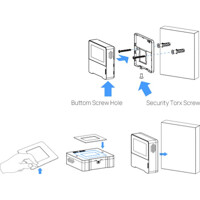 Montagearten des AM102 LoRaWAN Sensor für die Messung der Raumtemperatur und Luftfeuchtigkeit von Advantech