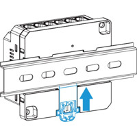 CTH01 LoRaWAN Power Monitoring Hub von Milesight Hutschienen Montage Hutschienen Montagezeichnung des CTH01 LoRaWAN Power Monitoring Hubs von Milesight