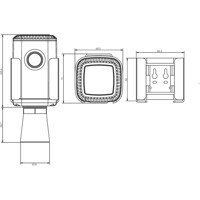 Zeichnung des EM500-UDL LoRaWAN Ultraschall Distanzsensor von Milesight