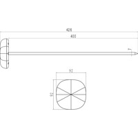 Zeichnung des TS101 LoRaWAN Steckthermometer von Milesight