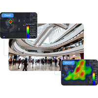Heatmap des VS135 LoRaWAN Personenzähler von Milesight 