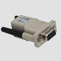 Der A-ADP-RJ458P-DB9F-ABC01 von Moxa ist ein RJ-45 zu DB9 Adapter.