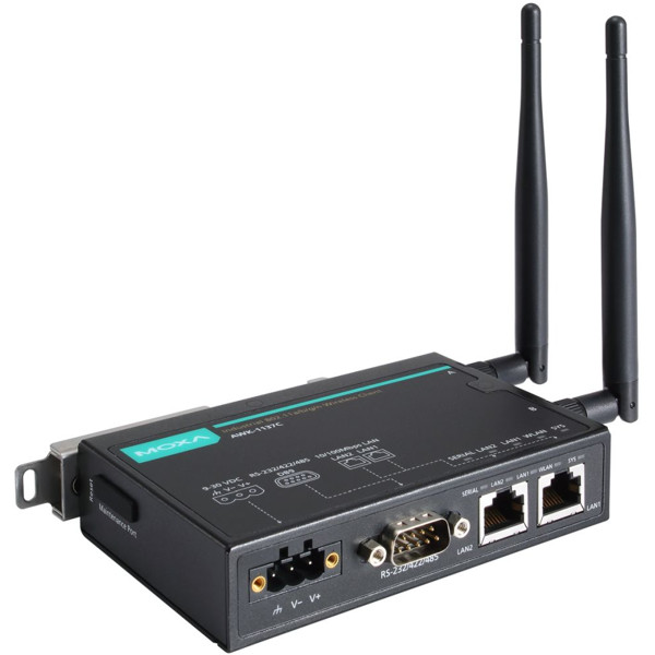 AWK-1137C-EU IEEE 802.11 a/b/g/n Wireless Client mit 2x RJ45 und 1x RS232/422/485 Ports von Moxa