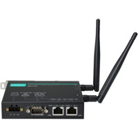 AWK-1137C-EU IEEE 802.11 a/b/g/n Wireless Client mit 2x RJ45 und 1x RS232/422/485 Ports von Moxa von vorne