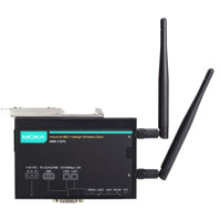 AWK-1137C-EU IEEE 802.11 a/b/g/n Wireless Client mit 2x RJ45 und 1x RS232/422/485 Ports von Moxa von oben