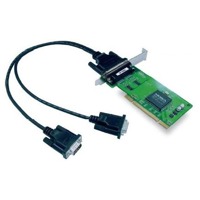 Die CP-102UL-DB9M von Moxa ist eine Serielle Karte mit Universal PCI, 2 Ports und Kabel.