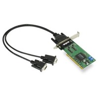 Die CP-112UL-DB9M von Moxa ist eine Serielle Karte mit 2 Ports und Kabel.