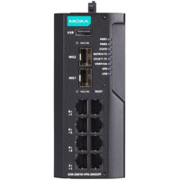 EDR-G9010-VPN-2MGSFP Firewall/NAT/VPN Router/Switch mit 8x GbE und 2x SFP Ports von Moxa Front