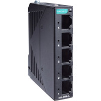 EDS-2005-EL-T Unmanaged Industrie Switch mit 5x Fast Ethernet und erweitertem Betriebstemperaturbereich von Moxa