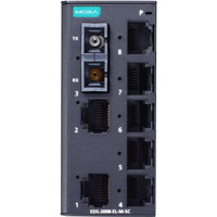 EDS-2008-EL-M-SC Entry Level Ethernet Switch mit 7x Fast Ethernet und 1x Multi-Mode SC von Moxa Front