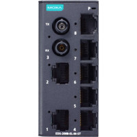 EDS-2008-EL-M-ST-T Entry Level 8-Port Switch mit erweitertem Betriebstemperaturbereich von Moxa von vorne