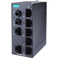 EDS-2008-EL-M-ST industrieller Ethernet Switch mit 7x 10/100 Base-TX und 1x 10/100Base-FX von Moxa