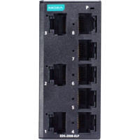 EDS-2008-ELP Serie Unmanaged Fast Ethernet Switches mit 8x 10/100BaseT(X) von Moxa Front