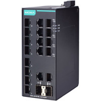 EDS-2018-ML-2GTXSFP-T 18-Port Ethernet Switch mit 16x FE, 2x GE/SFP und erweiterter Betriebstemperatur von Moxa