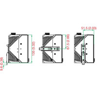 EDS-2018-ML Serie Unmanaged 18-Port Ethernet Switches mit 16x FE und 2x GE/SFP von Moxa DIN-Rail Befestigung