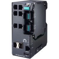 EDS-4008-4P-2GT-2GS Layer 2 Managed 8-Port Switch mit 4x PoE, 2x Gigabit Ethernet und 2x SFP Anschlüssen von Moxa