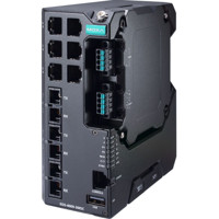 EDS-4009-3MSC 9-Port Managed Fast Ethernet Switch mit 6x RJ45 und 3x Multi-Mode SC Anschlüssen von Moxa