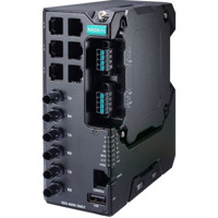 EDS-4009-3MST 9-Port Managed Fast Ethernet Switch mit 6x RJ45 und 3x Multi-Mode ST Anschlüssen von Moxa