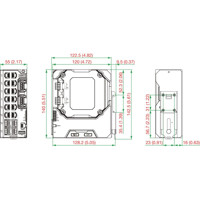 EDS-4012 Serie kompakte 12-Port Managed Ethernet Switches von Moxa Zeichnung