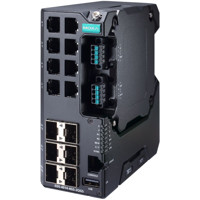 EDS-4014-4GS-2QGS Managed 14-Port Ethernet Switch mit 8x RJ45, 4x 1 Gbps SFP und 2x 2.5 Gbps SFP Ports von Moxa
