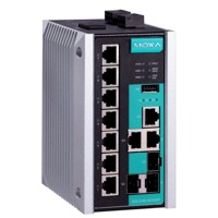 Der EDS-510E von Moxa ist ein industrieller Netzwerk Switch mit 10 Ports.
