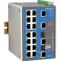 Der EDS-518A von Moxa ist ein industrieller Netzwerk Switch mit 18 Ports.