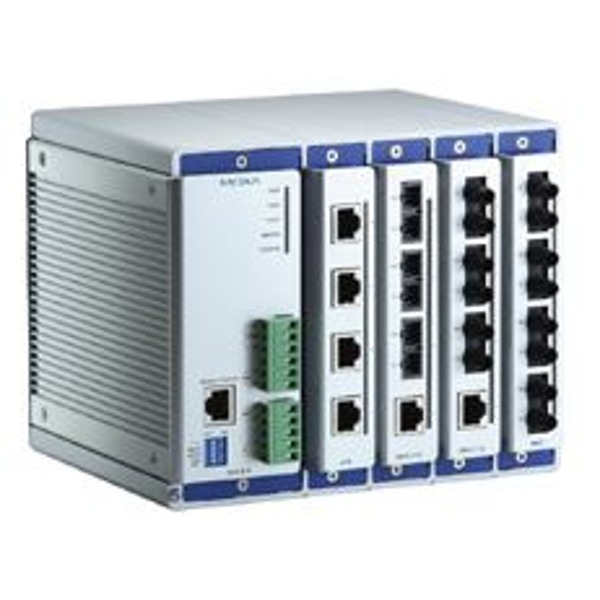 Der EDS-616 von Moxa ist ein modularer, industrieller Netzwerk Switch mit 16 Ports.