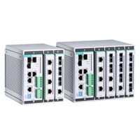 Der EDS-619 von Moxa ist ein modularer, industrieller Netzwerk Switch mit 19 Ports.