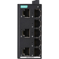 EDS-G2008-EL 8-Port Gigabit Ethernet Switch mit einem IP40 Metallgehäuse von Moxa Front