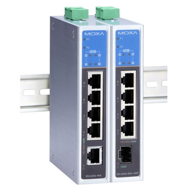 EDS-G205A-4PoE Netzwerk Switch Moxa Power over Ethernet PoE 
