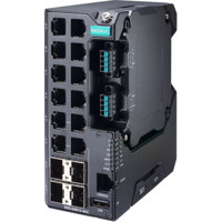 EDS-G4012-4GC Managed 12-Port Gigabit Netzwerk Switch mit 8x RJ45 und 4x RJ45/SFP Combo-Ports von Moxa