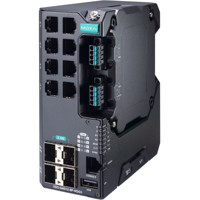 EDS-G4012-8P-4QGS Managed 12-Port Gigabit Netzwerk Switch mit 8x RJ45 PoE und 4x SFP Ports von Moxa