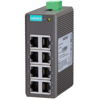 EDS-208 Moxa industrieller Netzwerk Switch Unmanaged seitlich