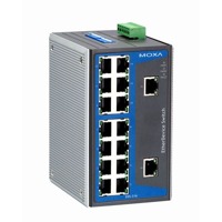 Der EDS-316 von Moxa ist ein industrieller Netzwerk Switch mit 16 Ports.