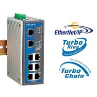 Der EDS-408A-EIP von Moxa ist ein industrieller Netzwerk Switch mit 8 Ports und EtherNet/IP.