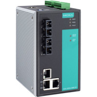 EDS-505A-MM-SC Managed 5-Port Ethernet Switch mit einem robusten IP30 Metallgehäuse von Moxa