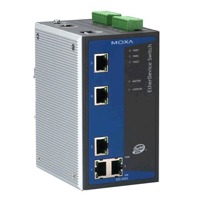 Der EDS-505A von Moxa ist ein industrieller Netzwerk Switch mit IP30 Gehäuse und 5 Ports.