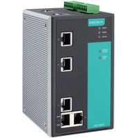 EDS-505A Managed 5-Port Ethernet Switch mit einem robusten IP30 Metallgehäuse von Moxa