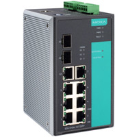 EDS-510A-1GT2SFP industrieller Ethernet Switch mit 8x RJ45 und 2x SFP Anschlüssen von Moxa