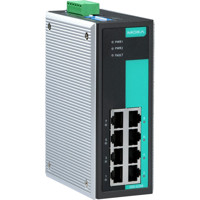 EDS-G308 8-Port Unmanaged Gigabit Ethernet Switch mit erweiterter Betriebstemperatur von Moxa