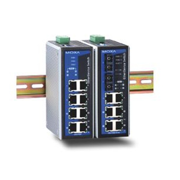 Der EDS-P308 von Moxa ist ein industrieller Netzwerk Switch mit 8 Ports und 4 davon unterstützen PoE.