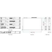 IKS-6726A Serie 26-Port Managed Ethernet Switch mit modularem Design von Moxa Zeichnung