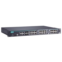 Der IKS-6728-8PoE von Moxa ist ein modularer Netzwerk Switch mit bis zu 28 Ports.