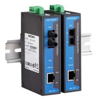 Der IMC-21A von Moxa ist ein industrieller Fast-Ethernet zu Glasfaser Medienkonverter.
