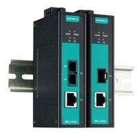 IMC-21GA von Moxa ist ein industrieller Gigabit Ethernet auf Glasfaser Medienkonverter.