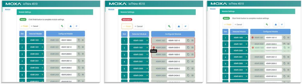 ioThinx 4510 modularer Remote I/O Adapter mit seriellen Schnittstellen und bis zu 32 Modulen von Moxa Konfiguration