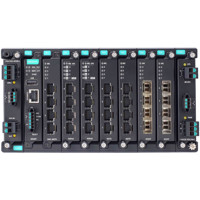 MDS-G4028 modularer 28-Port Managed Layer 2 Gigabit Ethernet Switch von Moxa Front