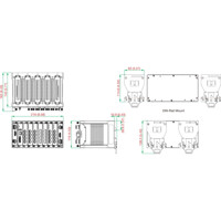 MDS-G4028 modularer 28-Port Managed Layer 2 Gigabit Ethernet Switch von Moxa Zeichnung