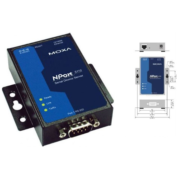 Der NPort 5110 von Moxa ist ein Serial Device Server.