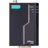 Front des sicheren NPort 6150-G2 RS-232/422/485 Terminalserver von Moxa